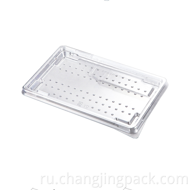 Rectangle plastic sushi plate